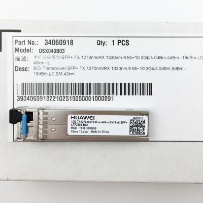 Huawei 34060918 OSX040B01 10G-TX1270/RX1330nm-40km-SM-Bidi-SFP+ 34060917/34060918